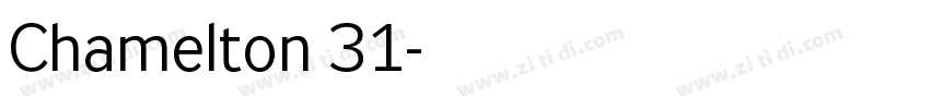 Chamelton 31字体转换